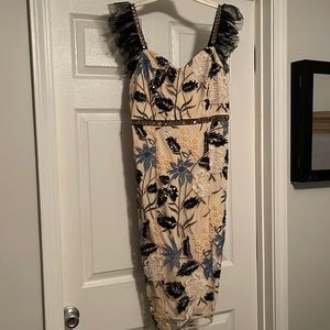 Lulus sequin dress beaded floral